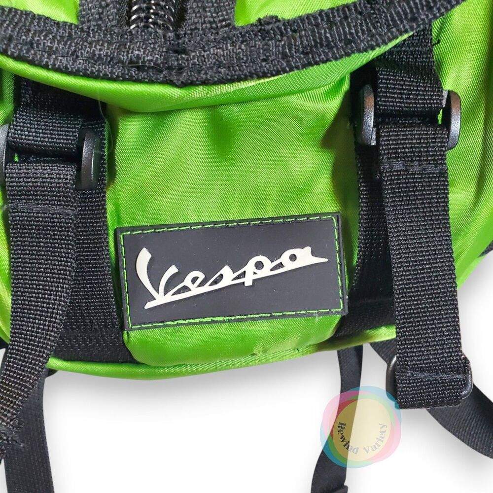 Vespa Small Neon Green Nylon Mini Backpack - Picture 3 of 16